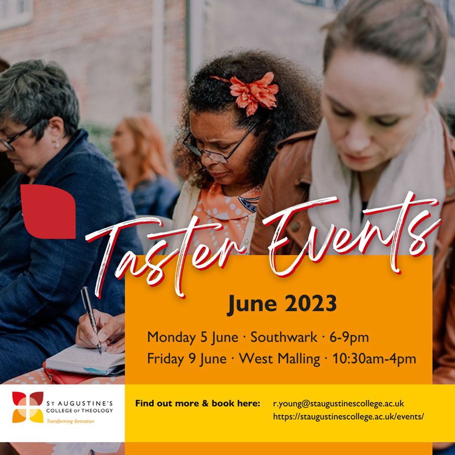 Theology Taster Events in June 2023.