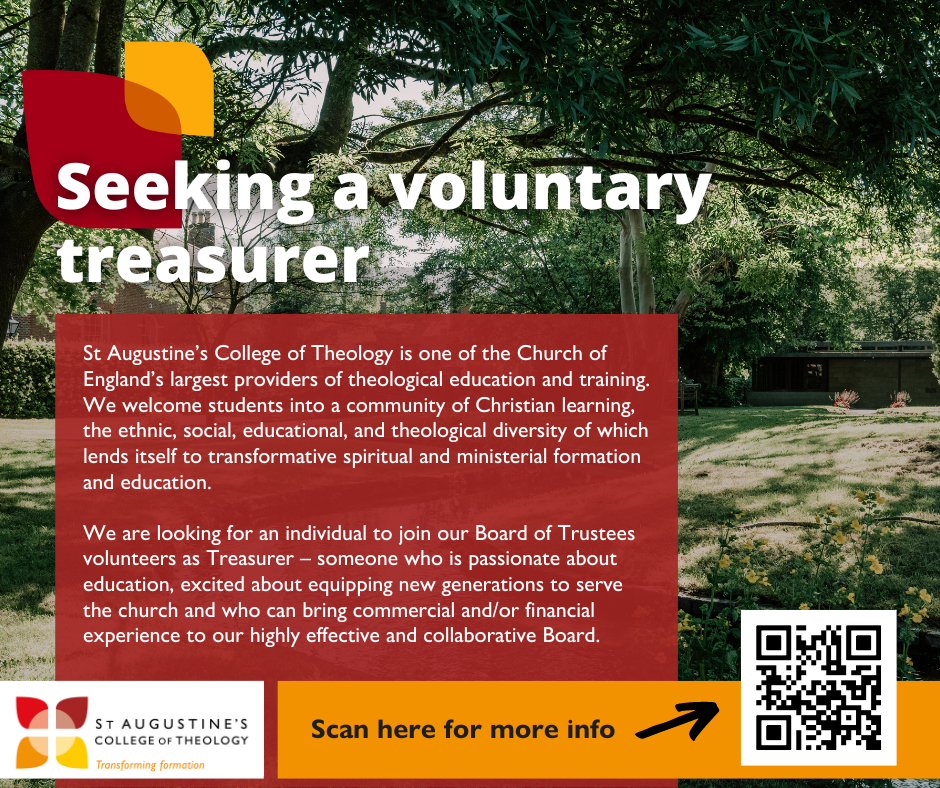 St Augustine’s is looking for a treasurer