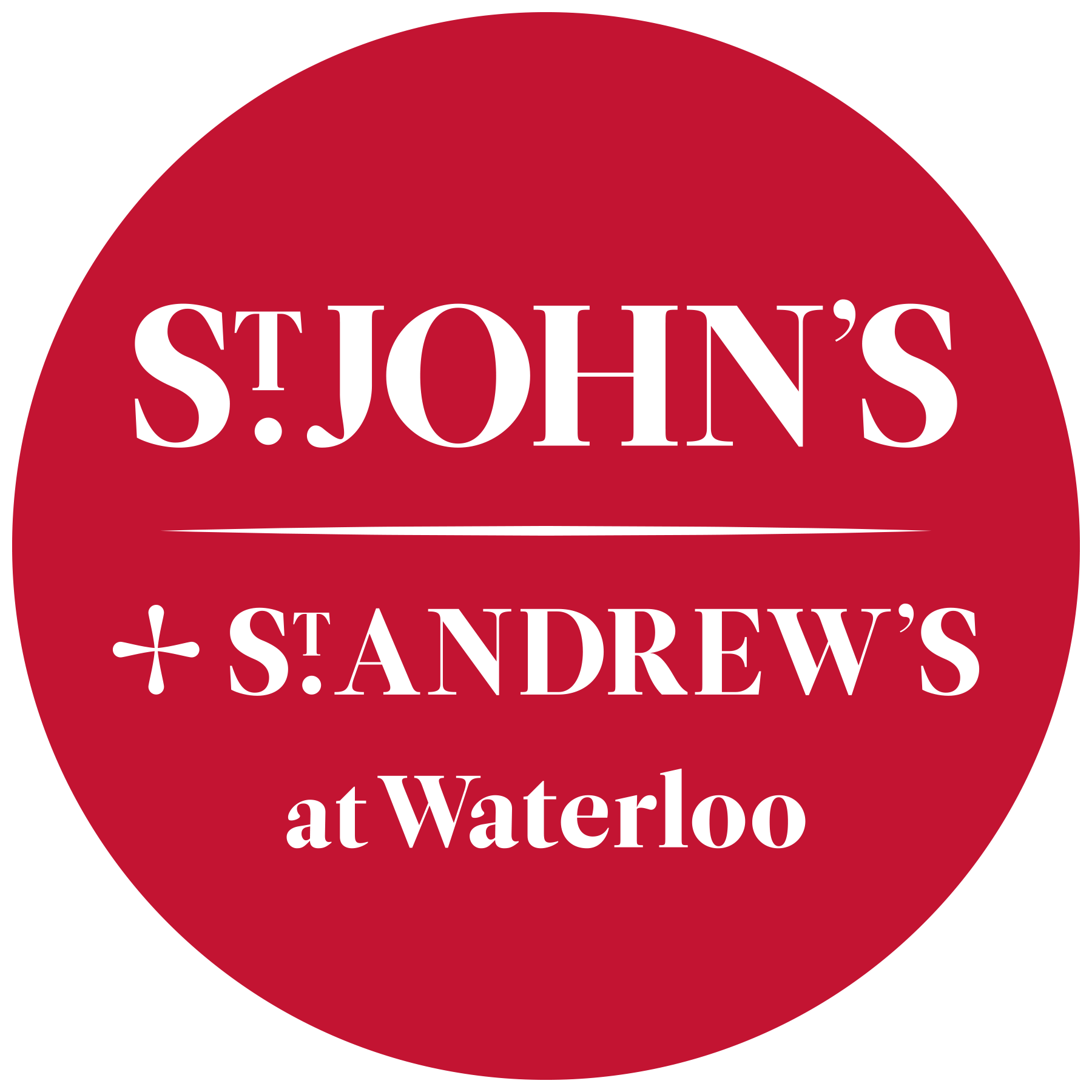 St John's Waterloo logo. 