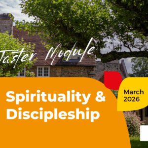 Spirituality & Discipleship theology Taster term header that takes place in London
