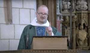 Thomas Sharp preaching at Southwark Cathedral