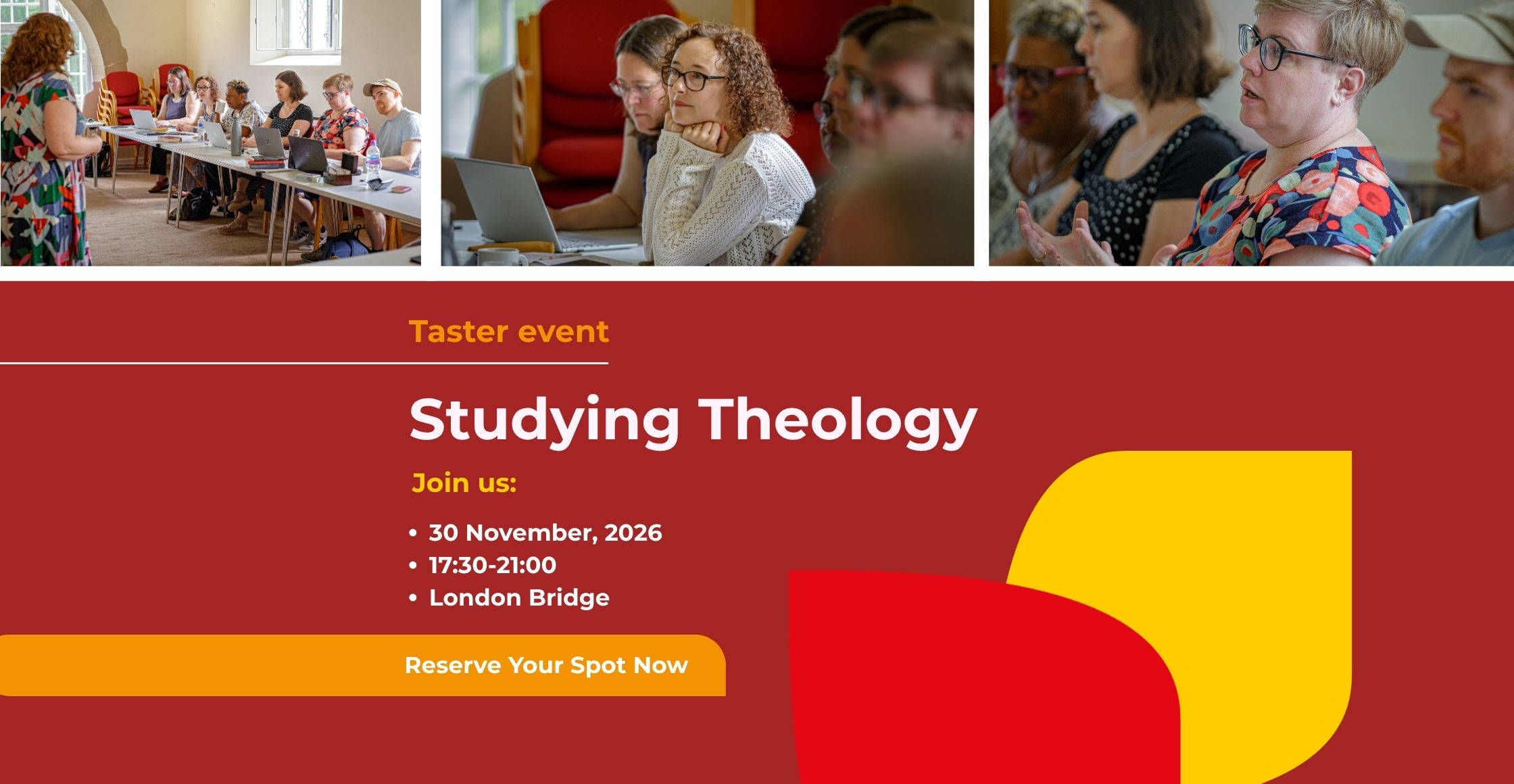 30 November Theology Taster Day